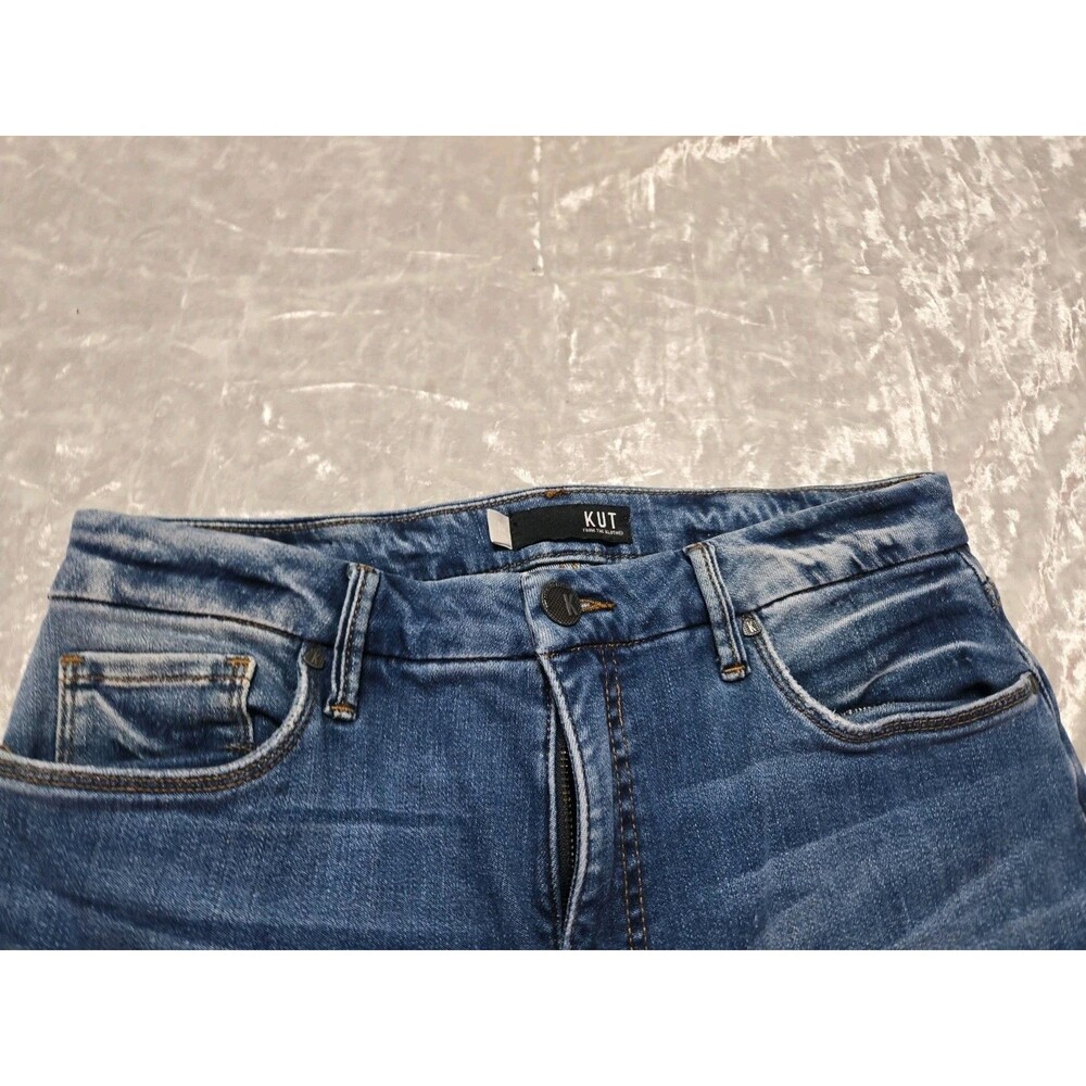 KUT from the Kloth Fab Ab Meg High-Rise Wide-Leg Toughness Wash Jeans Size 10 - Picture 6 of 16